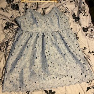 Blue floral lace dress from H&M